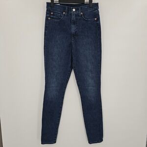 GAP True Skinny High Rise Jeans Womens Size 29/8 LONG Dark Indigo Wash